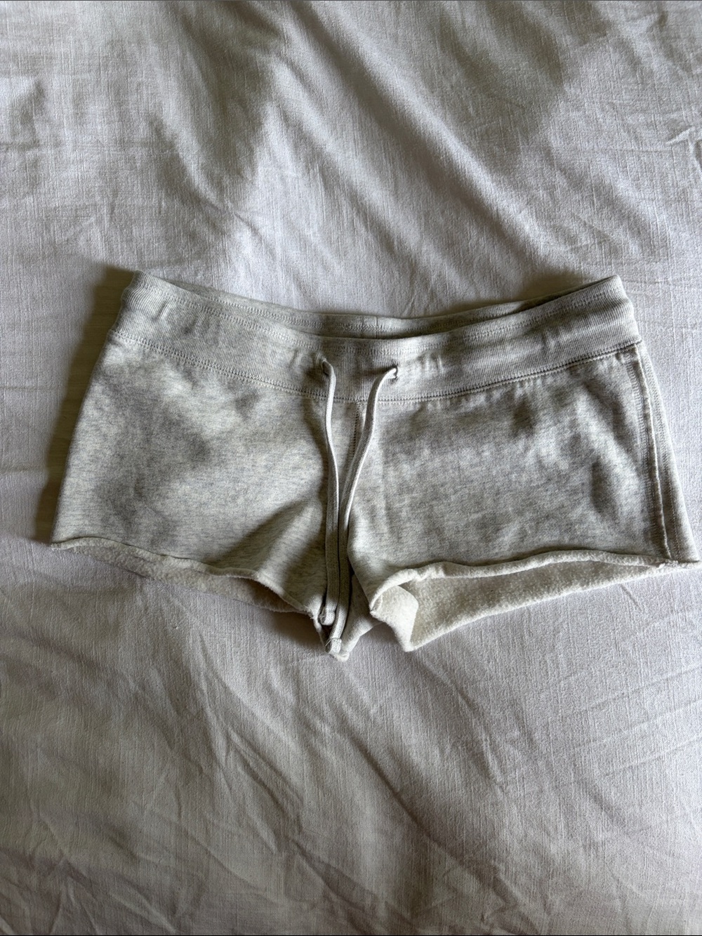 Brandy Melville Light Gray Fleece Sweatshorts